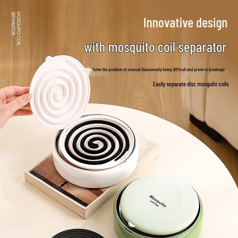 

Newcomer Exclusive: Stainless Steel Mosquito Coil Holder with Separator for Sandalwood