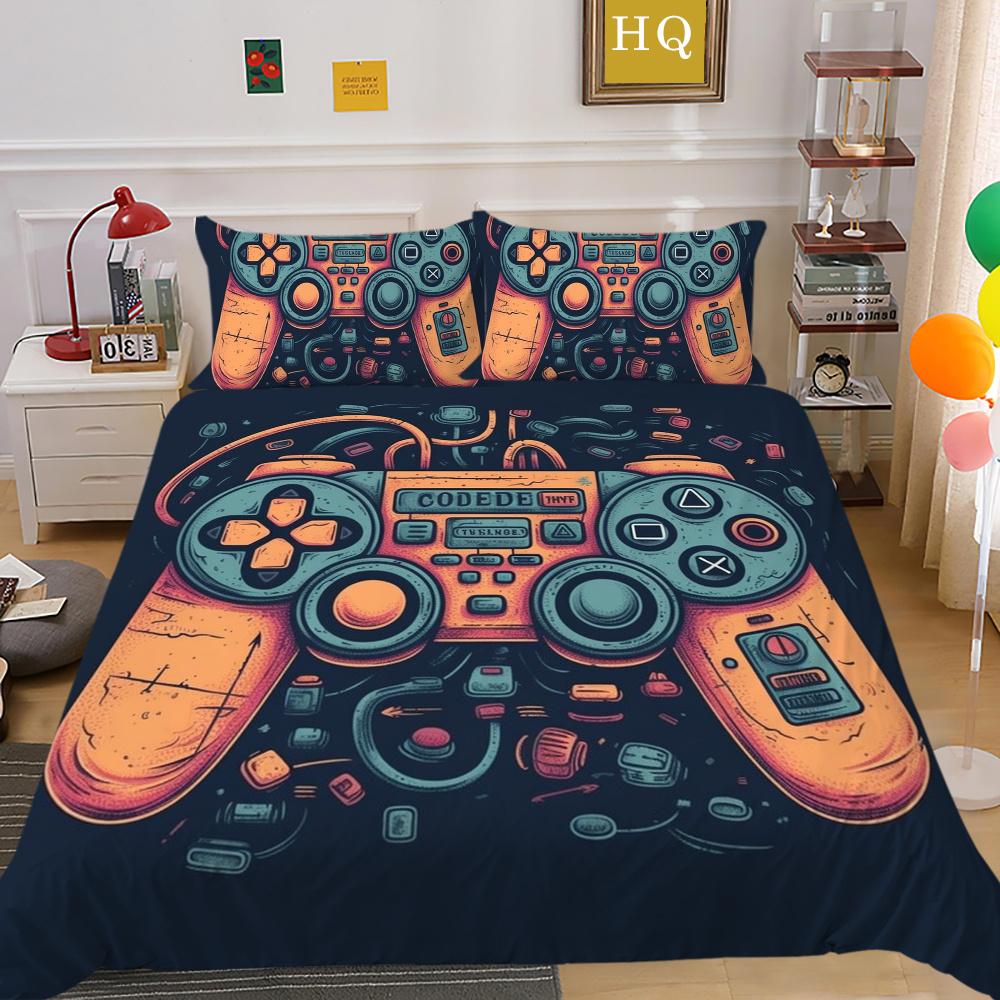 Housse de couette 3D à la mode, couvre-lit de maison, taille Queen, costumes, housse de couette douce, ensembles de literie de luxe