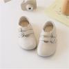 New Spring Children Shoes For Girls British Style Buckle Leather Princess Shoes Soft Sole Outdoor Fashion Kids Sneakers EU 22-37