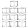 Acrylic Candy Box for Storage 14Pcs Square Transparent Display Cases