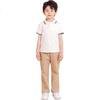 Luomeng Children's Pants for Boys And Girls, Spring 2026 Casual School Uniform Straight-Leg Trousers, Navy Blue Elastic Waist Long Pants, Size 120