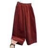 Premium Velvet Wide-Leg Cropped Pants for Women - Autumn/Winter 2026 New, Loose, Versatile, and Trendy