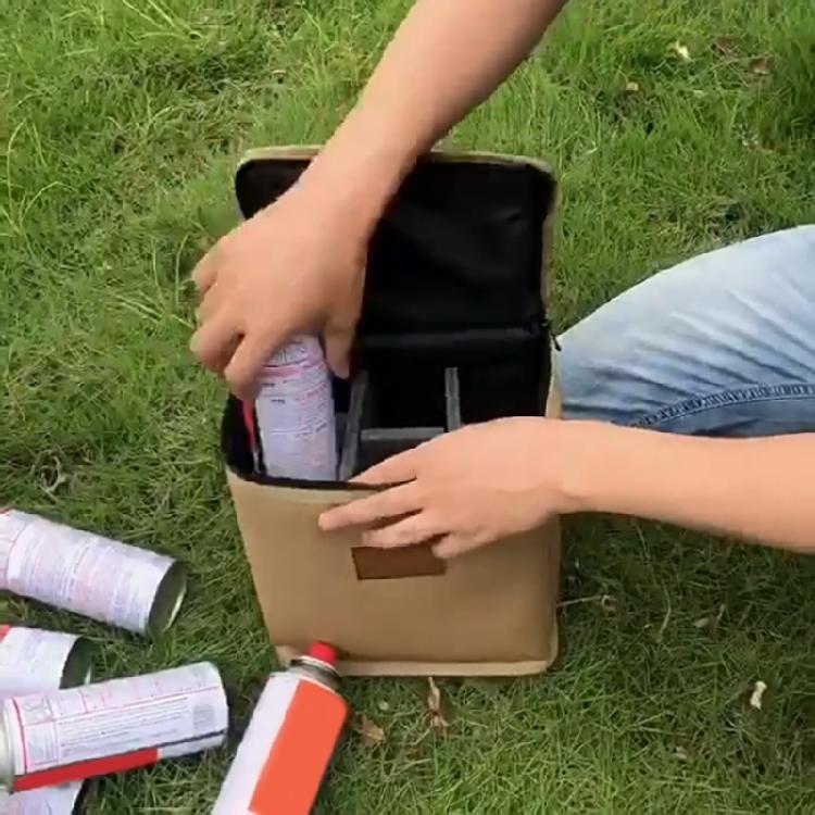 Borsa Porta Bombole Gas Borsa Trasporto Fornello a Gas Borsa Bombole Aria Custodia Protettiva Bombole Sacca Organizzatrice Pentole