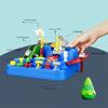 4 Cars Racing Rail Car Miniature Learning-Enhancing Playthings Car Rescue Track Adventure Game Mechanical Engaging Train Track Kits Plaything