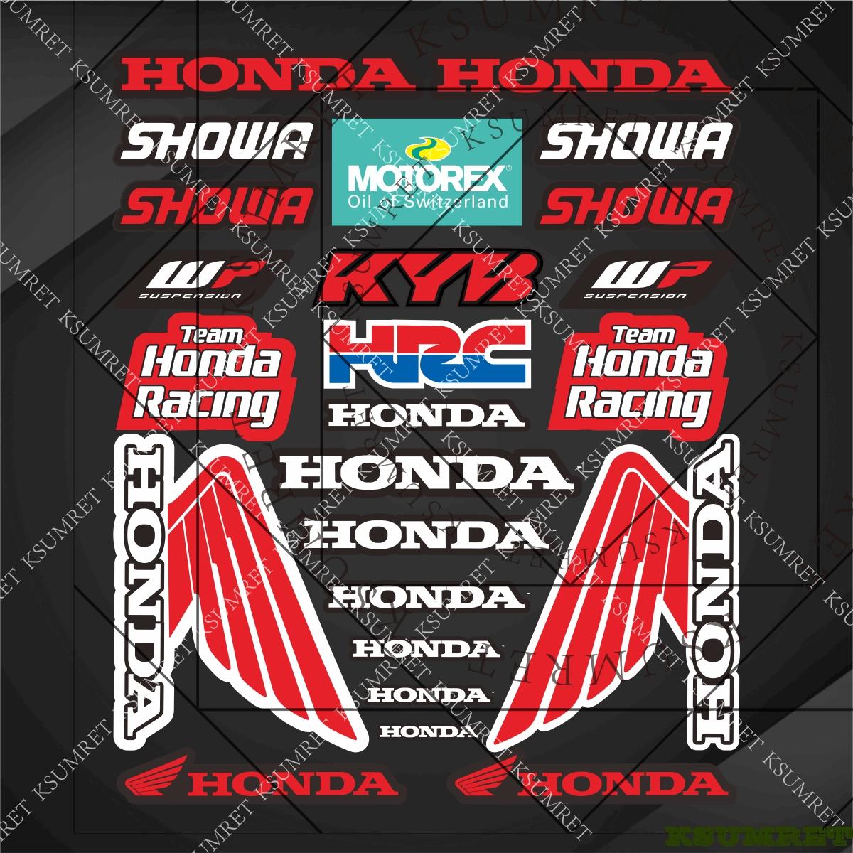 

Vinyl Honda CBR Fireblade HRC Racing RR-R SP Sticker Logo Motorcycle Hemet Decal Waterproof