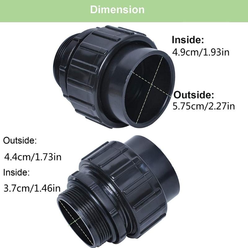 Swimming Pool Hose Converters Plastic Material Constructions Hose Fittings Slip Fitting Quick Professional Hose Connector