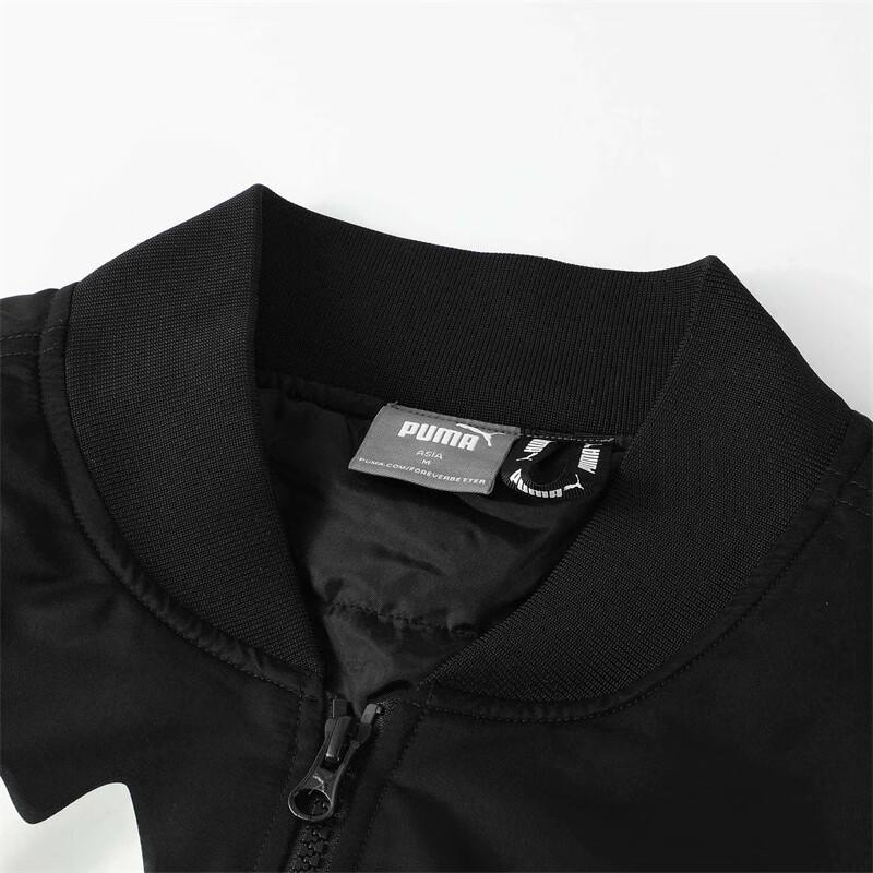 New PUMA LOGO BOMBER Jackets Coats Unisex Black 687430-01