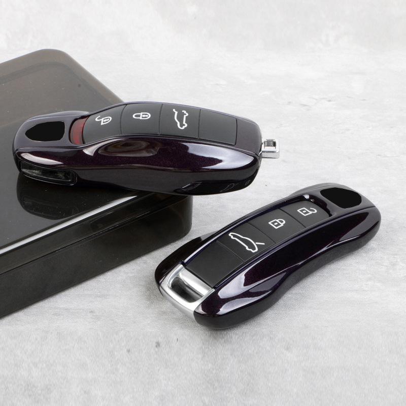 For Porsche Cayenne Key Case Macan718 Paramela Taycan911 Car Key, Amethyst