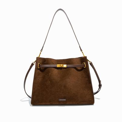 Tragetasche Herbst/Winter Neue mattierte Tasche Damen Einfache Tragetasche mit großem Fassungsvermögen Hochwertige Umhängetasche für den Weg zur Arbeit