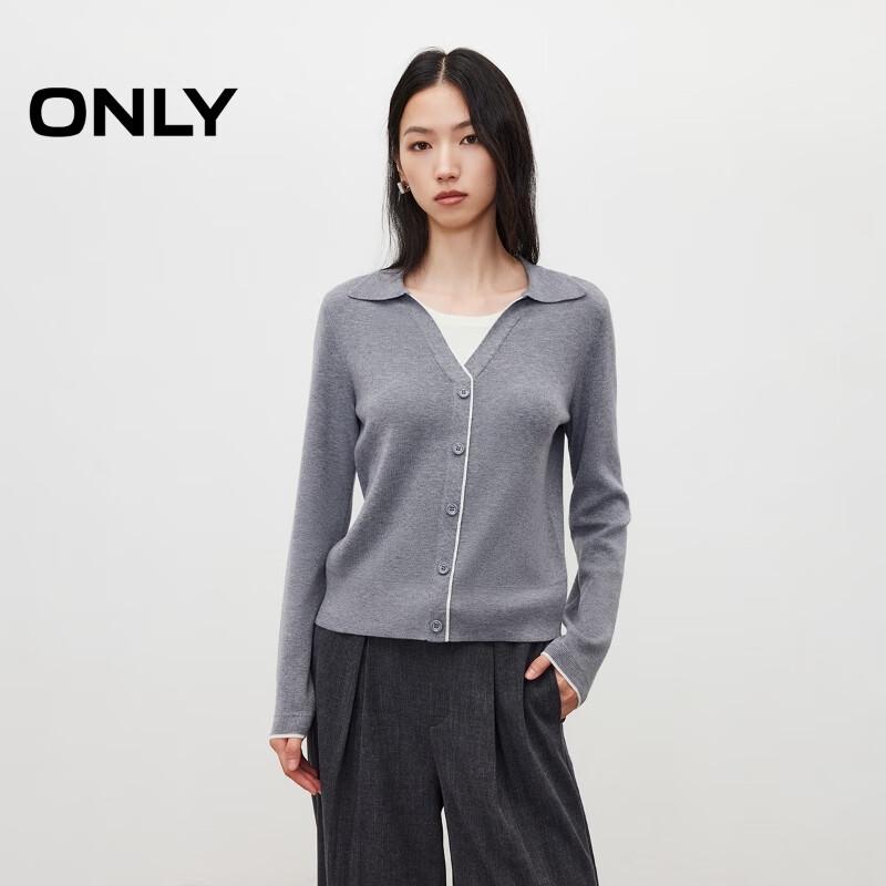 ONLY Faux Two-Piece Color-Block Knit Sweater M