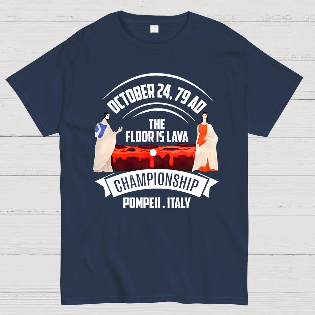 Pompei Floor is Lava Campionato Cotone Estiva Casual Fresca Larga T-Shirt