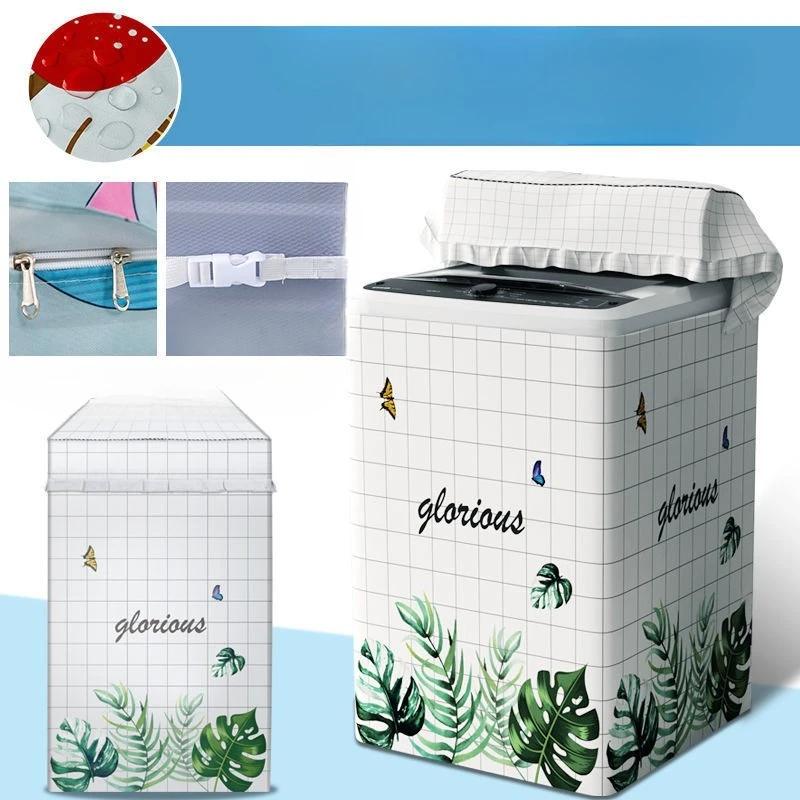 Capa para Máquina de Lavar com Abertura Superior, Capa Impermeável e Protetora Solar, Capa Protetora contra Pó, Pano de Cobertura Isolante Térmico Totalmente Automático