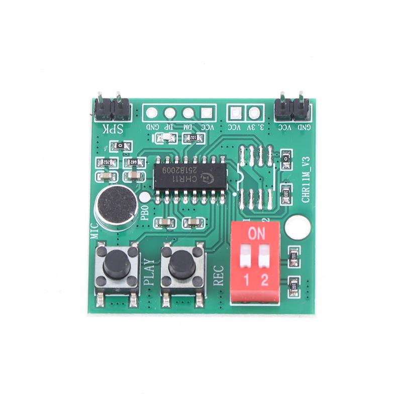 1/3Pcs Chr11M Dc 2-5.2V 35 Second Key Recording Module Toy Recording Box Supports External Flash 2-Position Dip Switch