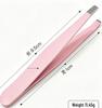 Handmade DIY Powder-Coated Stainless Steel Tweezers: Bent & Sharp Tip for Planning & Creative Nail Art