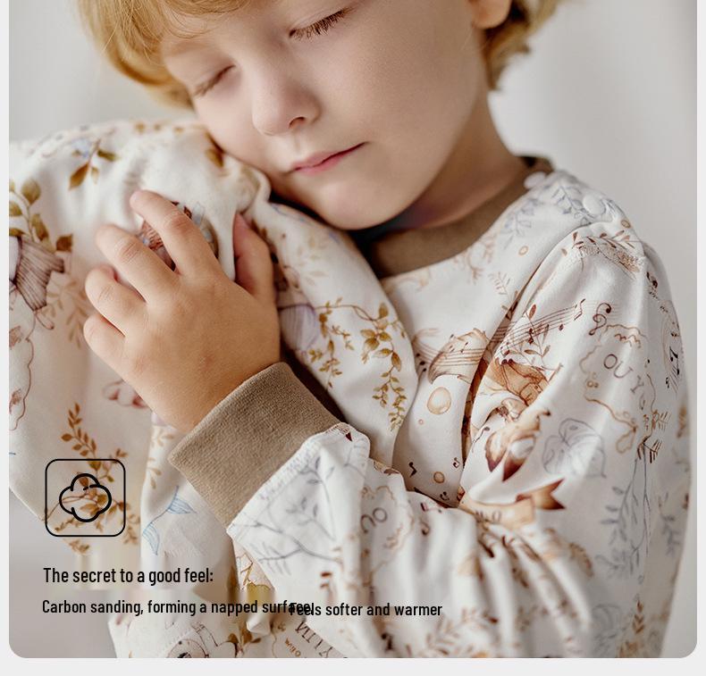 Oyun Barns 100% Bomull Höstunderkläder Set - Varmt och Klass A Kvalitet för Pojkar och Flickor