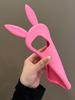 Cute 3D Bunny Rabbit Ear Silicone Phone Case for IPhone 17 13 14 15 16 Pro Max Japan Ins Funny Cartoon Shockproof Back Cover