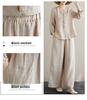 Plus Size Women's Cotton Linen Embroidered Two-Piece Set - Spring Fashion