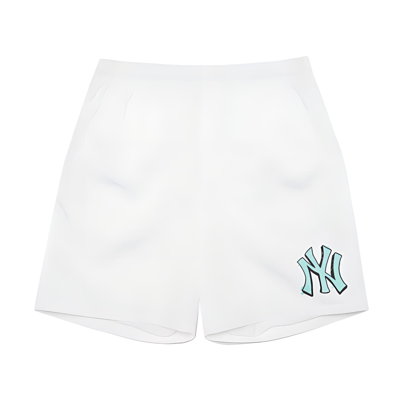

New MLB New York Yankees Casual Shorts Unisex White 3ASMS0223-50WHS L