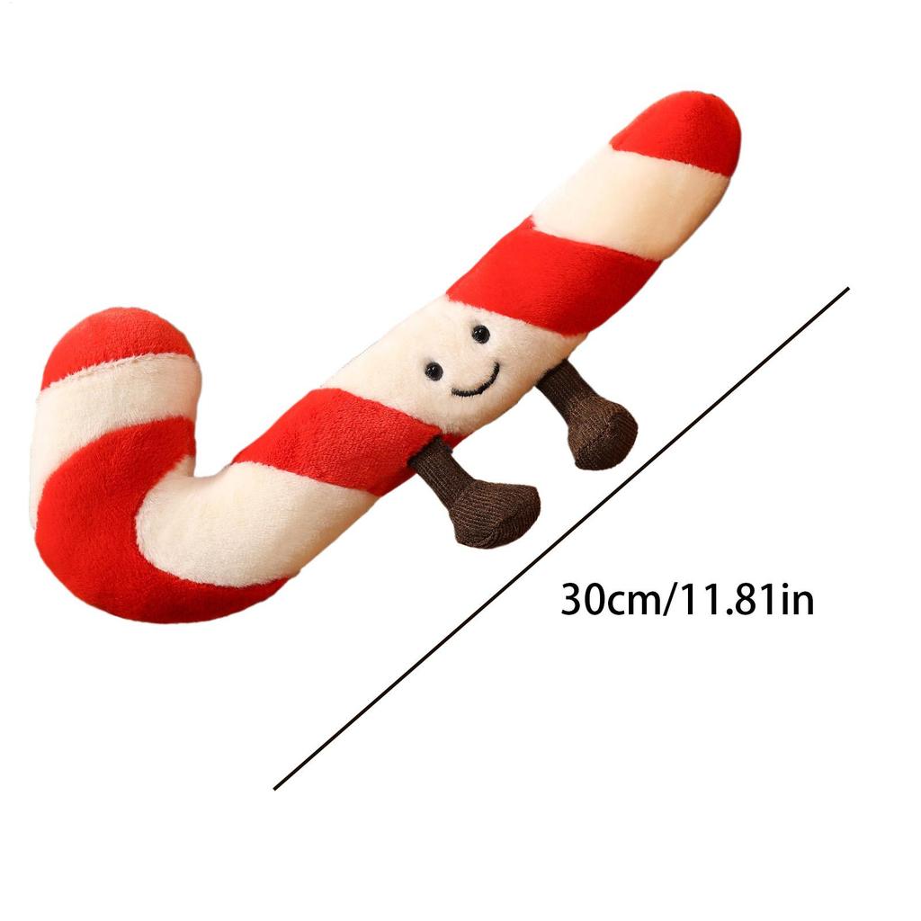 Candy Cane Pillow for Kids Christmas Plush Couch Cushion Holiday Cushion Pillow for Home Decorators Party Planners Sofa Bedroom