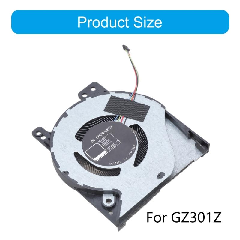 Ersatz-CPU-GPU-Kühllüfter für ROG Z13 X GZ301Z Laptop Optimierte Wärmeableitung