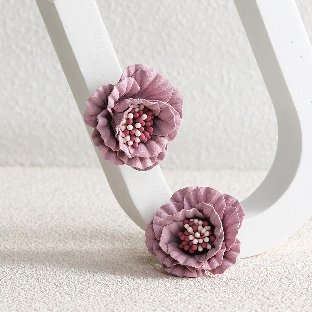 Flower Alloy Elegant Earrings For Women Stylish Geometric Jewelry