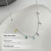 Cui Yan S925 Sterling Silver Rainbow Beaded Necklace - Korean Dongdaemun Style Choker for Women, New Summer Fashion.