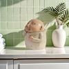 New Vulgar Resin Sculpture Funny Boy Girl Pinching Nose Statue Bathroom Decor Couple Gift