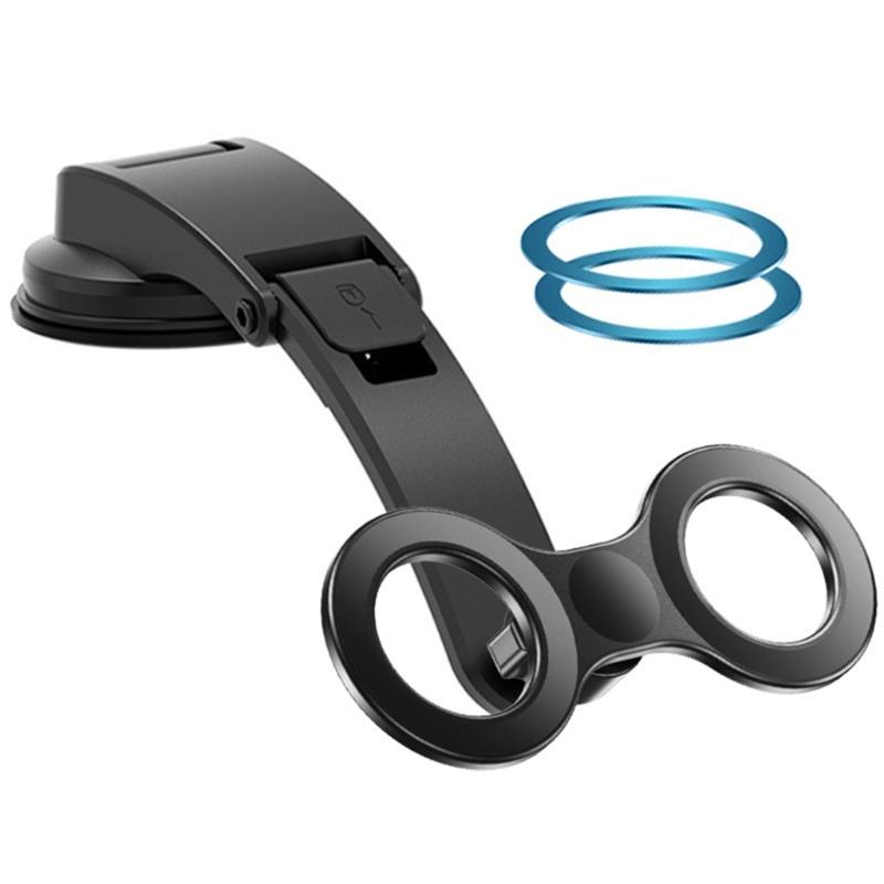 

Strong Magnetic Car Phone Holder Double Mount Antislip Grip Vehicle Mount for Most Phones ABS Construction 1