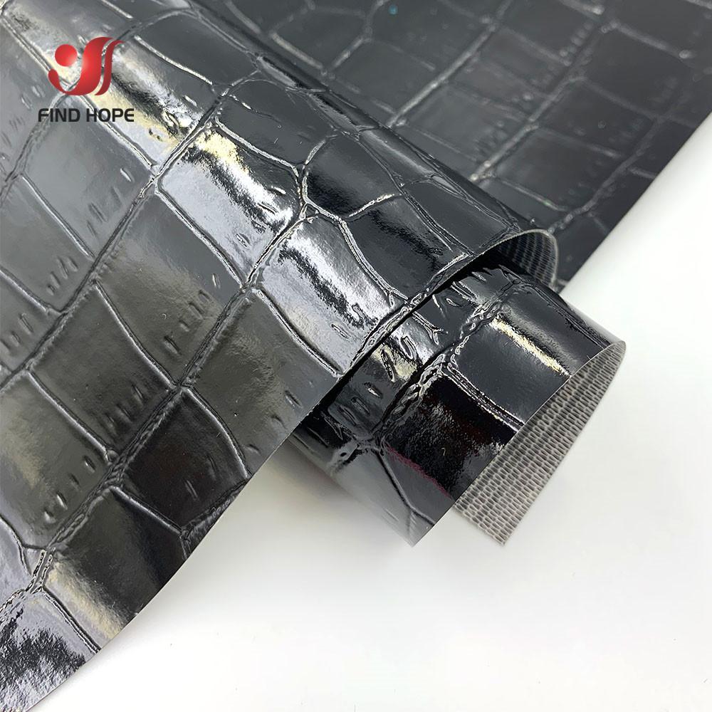 20*120CM Krokodilmuster PU Synthetik Kunstleder Stoff Vinyl Geprägt Polsterung Geldbörse Box Tasche Handwerk DIY Ohrring