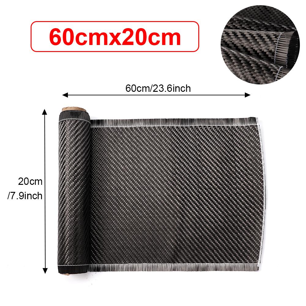 3K 200gsm 60/150/300cm 0.2mm Thickness Carbon Fiber Cloth Twill Woven Carbon Fabric For Car Part Sport Equipment Repair Material