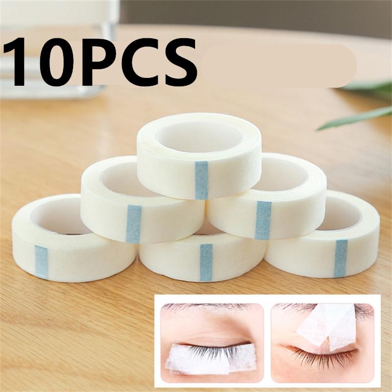New 1/5/10PCS White Tape Eye False Lashes Patch Breathable Medical Paper Tapes Eyelash Extension Lint Eyelid Sticker 9M*1.25CM
