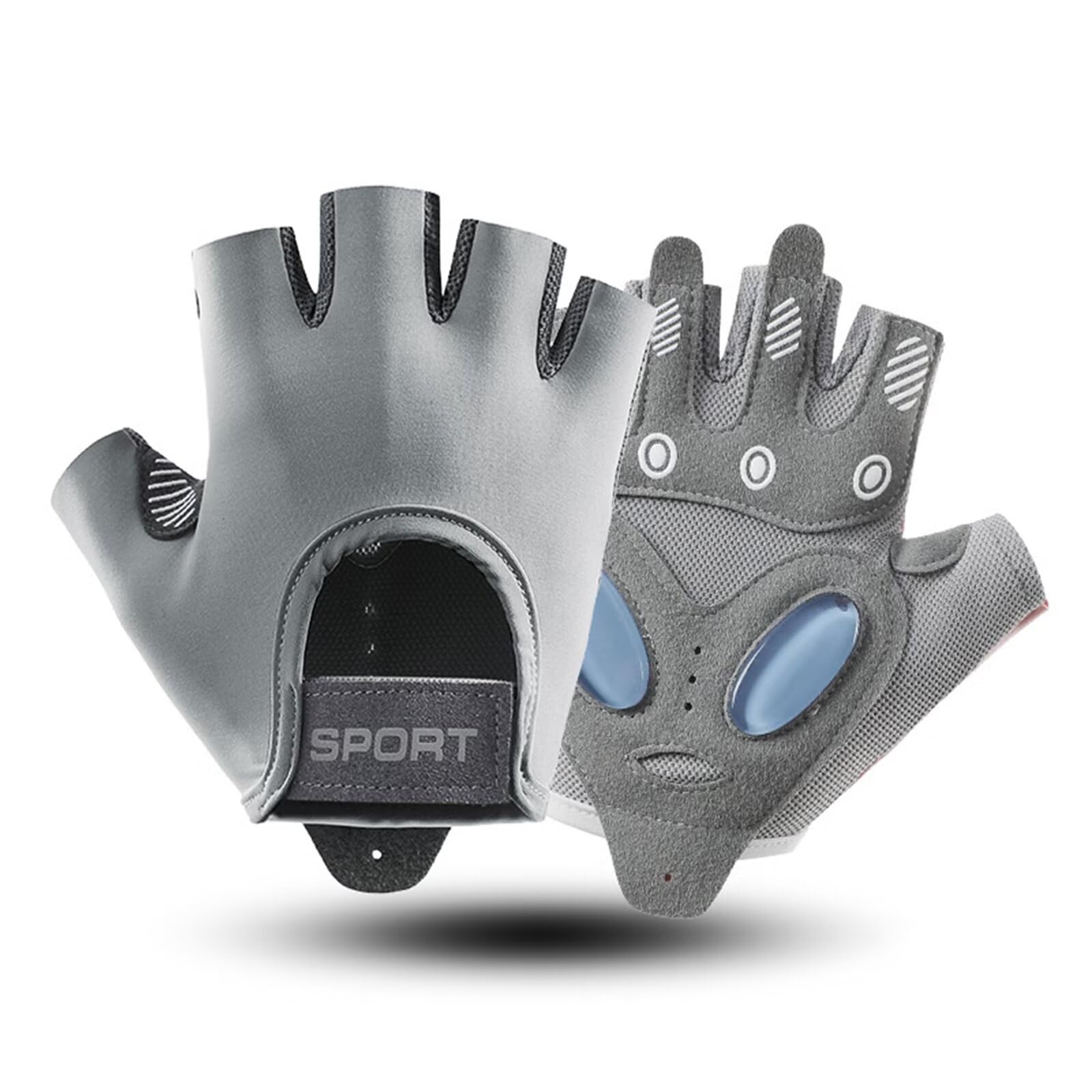 [ZVCXOE] Training Gloves, Muscle Training Gloves, Women, Liquid Silicone Pad, M серый