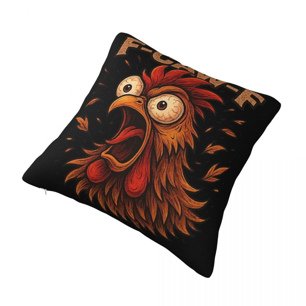 Funny F-Caw-F Chicken Fcawf Pillowcase Product Printed Cushion Cover Pillow Covers Home Decor Zippered Multiple Sizes