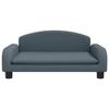 VidaXL Canapé pour enfants gris foncé 70x45x30 cm tissu, mini canapé, mini canapé-chaise, mini canapé pour enfants, canapé 3196359