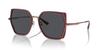 Emporio Armani Sunglasses EA2142D Shiny Rose Bordeaux 56 Women's Gold/Opal