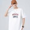 Spring and Summer T-shirt Men's Large Size Five-minute Sleeve Men's Short-sleeved Medium-sleeved Trend Motorbike Printing Tops