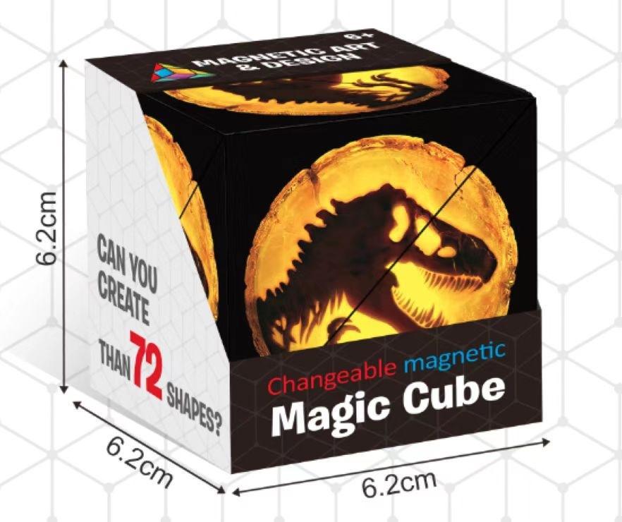 Variety Geometric Changeable Magnetic Magic Cube Counter Stress 3D Hand Flip Game Cube Kids Stress  Fidgeting Plaything