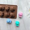 Forma 8 Animal Silicone Premium Non-Stick Mold for Homemade Chocolate, Candies, Jellies or Ice Cubes – Bear, Lion, Hippopotamus