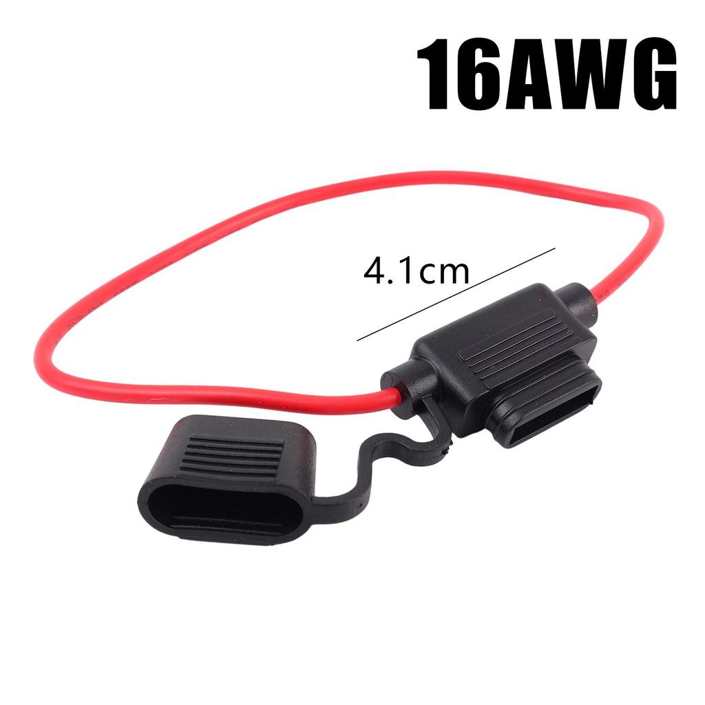 Car Mini Blade Adapter Fuse Holder 15A DC Insert for Cutoff Switch Socket Car Fuse Holder Standard 32V Waterproof in Line