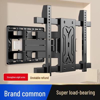 Ultra-Thin Rotating Wall Mount for 32-110 Inch TVs: Movable, Retractable, Stable, Heavy-Duty