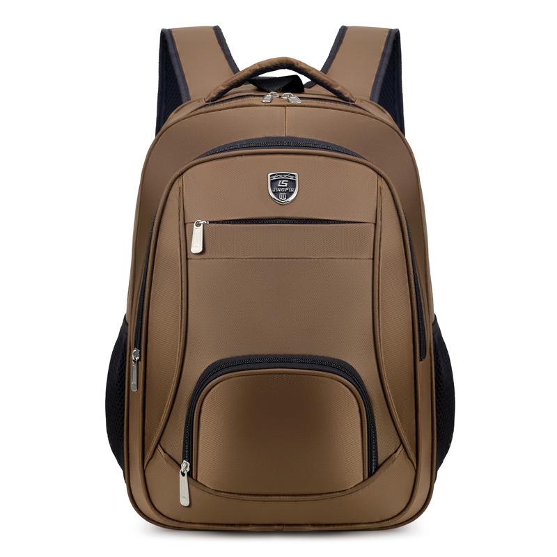 New Unisex Solid Color Waterproof and Breathable Business Fashion Casual All-match Daily Saving Backpack