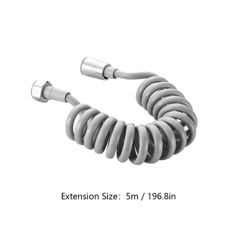 2m 3m 5m Spring Shower Hose Meters Water Plumbing Hose Plastic Bathroom Water Toilet Bidet Sprayer Telephone Line Soft Hoses_