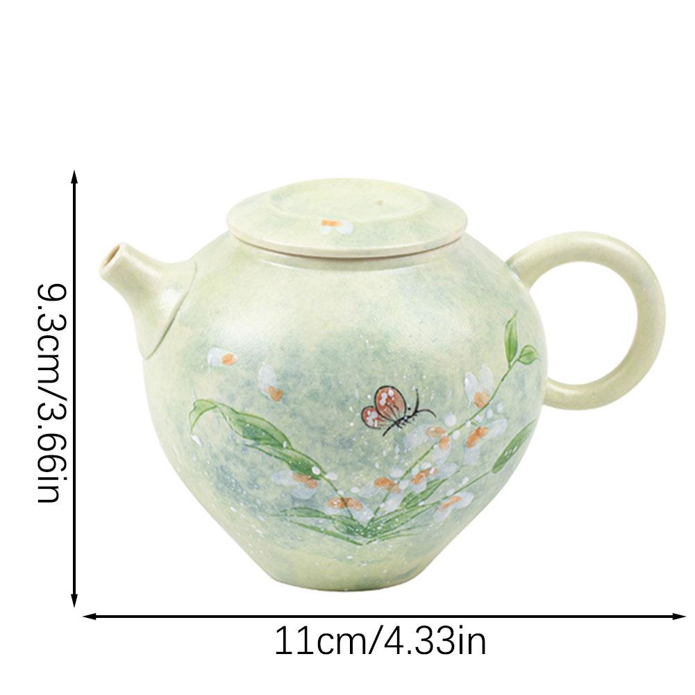 Hand-made Pottery Teapot Chinese Hand-Painted Vintage Teapot Beautiful Design For Home Decoration