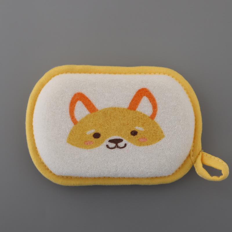 Cute Cartoon Baby Brushes Super Soft Sponge Brushes for Kids Children Newborns Baby Cleaning Towel Brush Bath Shower Products