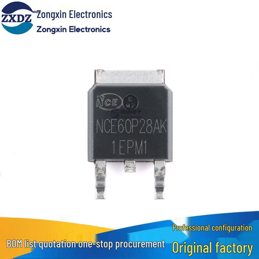 

NCE60P28AK TO-252-2 P-channel 60V 28A Enhancement-Mode Power MOSFET