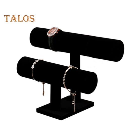Supporto per Bracciali a Doppio Livello Supporto Espositore per Bracciali Orologi Gioielli Supporto Orizzontale da Tavolo per Camera da Letto Comò Tavolo