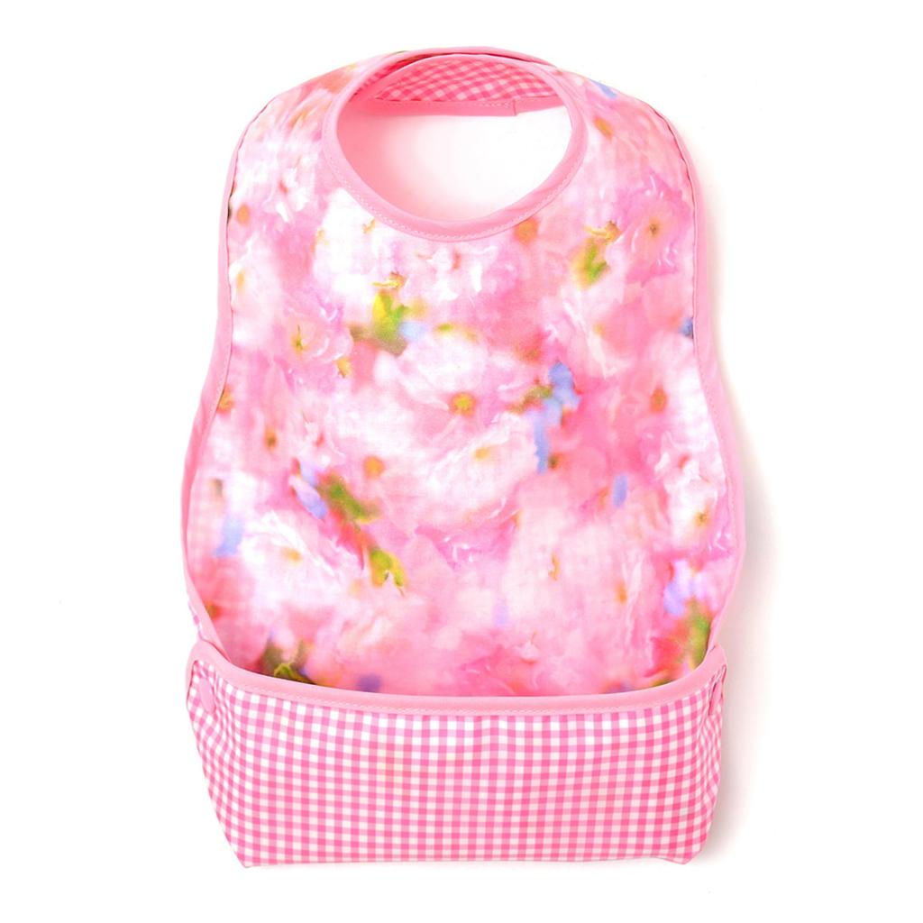 COLORFUL CANDY STYLE Mealtime Apron and Mug Pouch Set of 2 (Bib Type) (Backpack Type) (Floral Pattern) B8004000-BTR