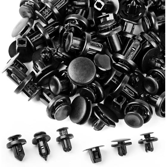 Xislet 6 In 1 Fender Liner Retainer Clips 90682-SEA-003, Front Bumper Fastener 91512-SX0-003, Push-Type Plastic Rivet 91505-S9A-003, Compatible With