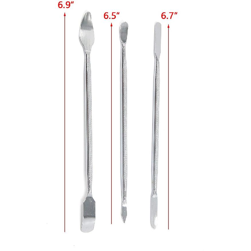 Bitray 3 PCS Professional Repair Tool Kit Electronics Opening Pry Tool Repair Kit with Metal Spudger Mobile Phone Disassembly Stick