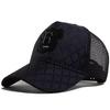 Men Baseball Cap R Label Grid 5 Panel Style Trucker Hat Hip Hop Mesh Caps Fashion Women Visor Casual Caps Summer For Unisex